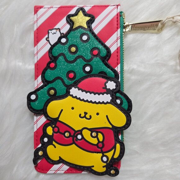 Loungefly Pompompurin Santa Hat Card Holder - Picture 3 of 7